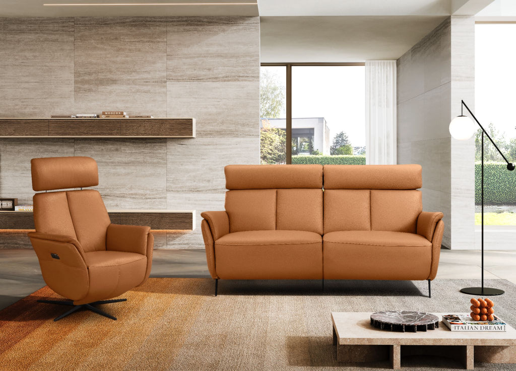 Beverly Recliner Sofa Top Grain Leather