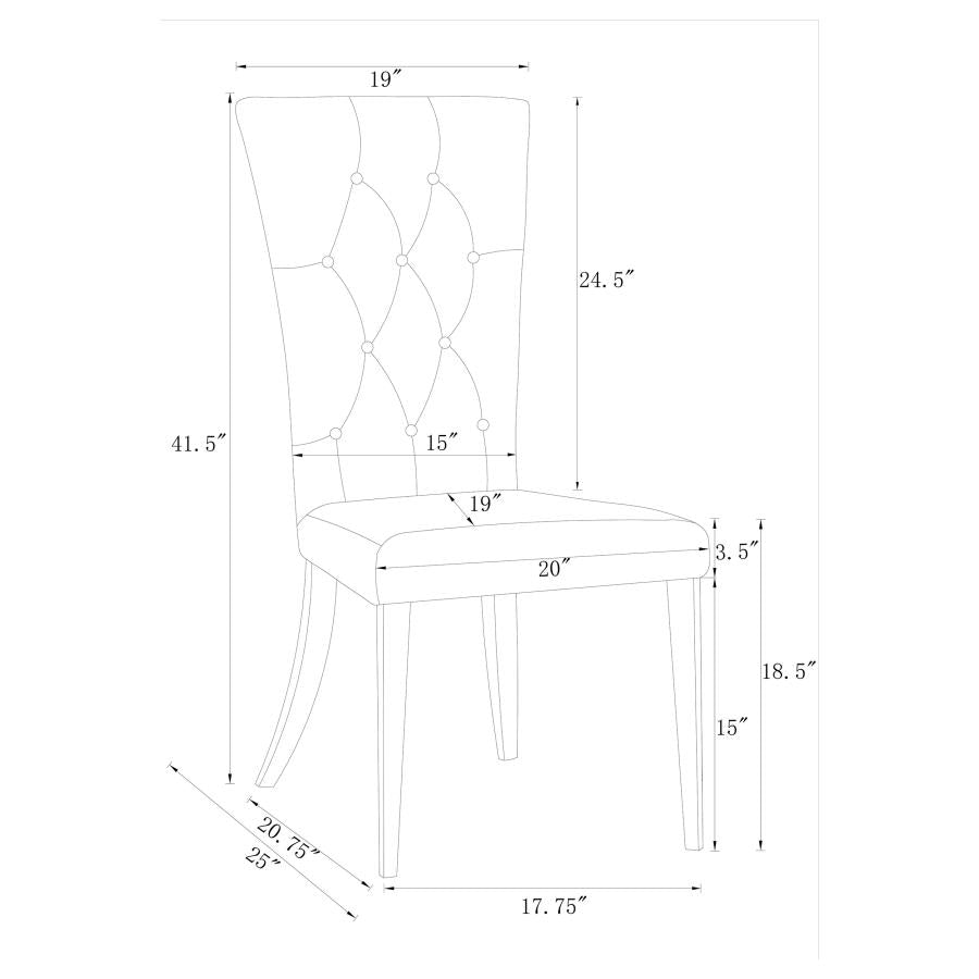111101-S5G  Dining Set (5-Piece)