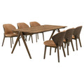 192521-S7 7-piece Rectangular Dining Table Sheesham and Brown