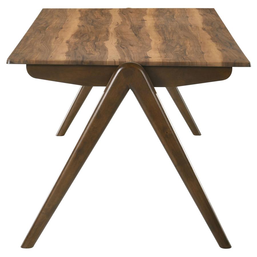 192521-S7 7-piece Rectangular Dining Table Sheesham and Brown