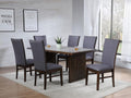 193591-S7 7-piece Rectangular Dining Table Set Brown/Gray