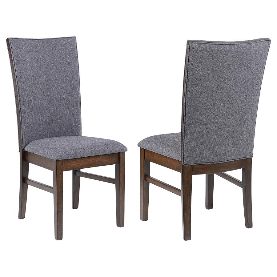 193591-S7 7-piece Rectangular Dining Table Set Brown/Gray