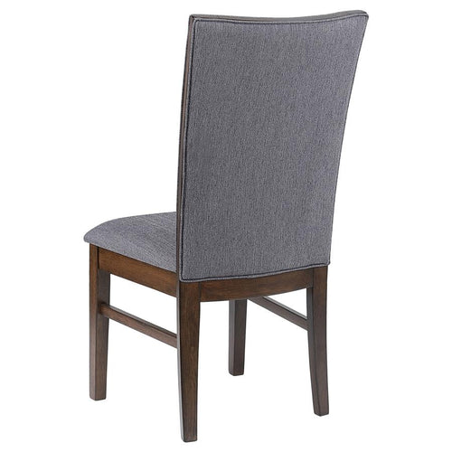 193592 Upholstered Dining Side Chair Grey (Set of 2)
