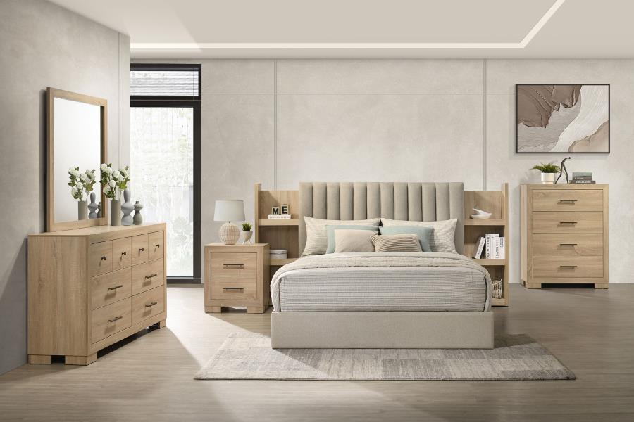 Arielle 5-Piece KING Bedroom Set – Light Oak