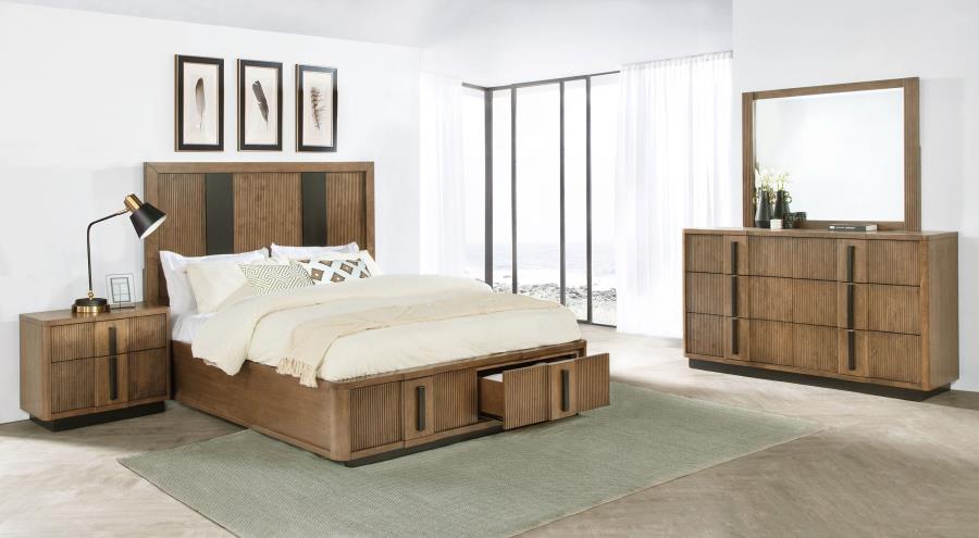 224900Q-S4  4-piece Queen Bedroom Set Ash Brown