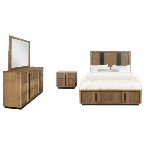 224900KE-S4 4-piece Eastern King Bedroom Set Ash Brown
