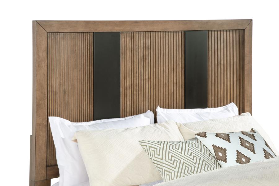 224900Q 2-drawer Queen Storage Bed Ash Brown