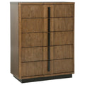 224905 5-drawer Chest of Drawers Ash Brown