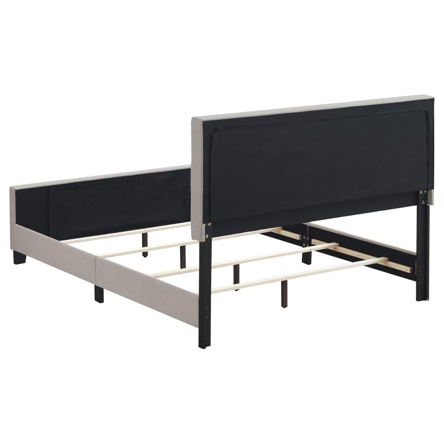 305952Q Upholstered Queen Panel Bed BEIGE