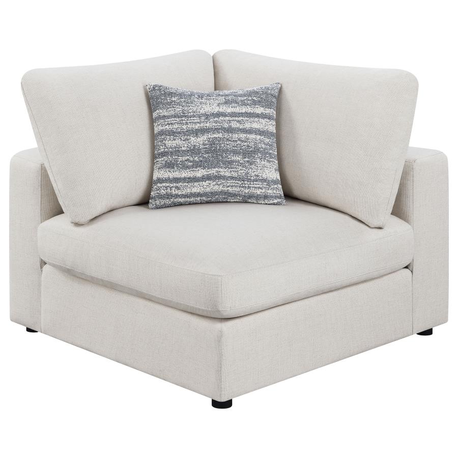 551321 4-piece Upholstered Modular Sectional Sofa Beige