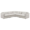 551451 5-piece Upholstered Modular Sectional Sofa IVORY