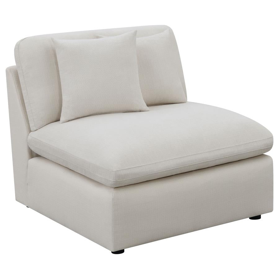 551451 5-piece Upholstered Modular Sectional Sofa IVORY
