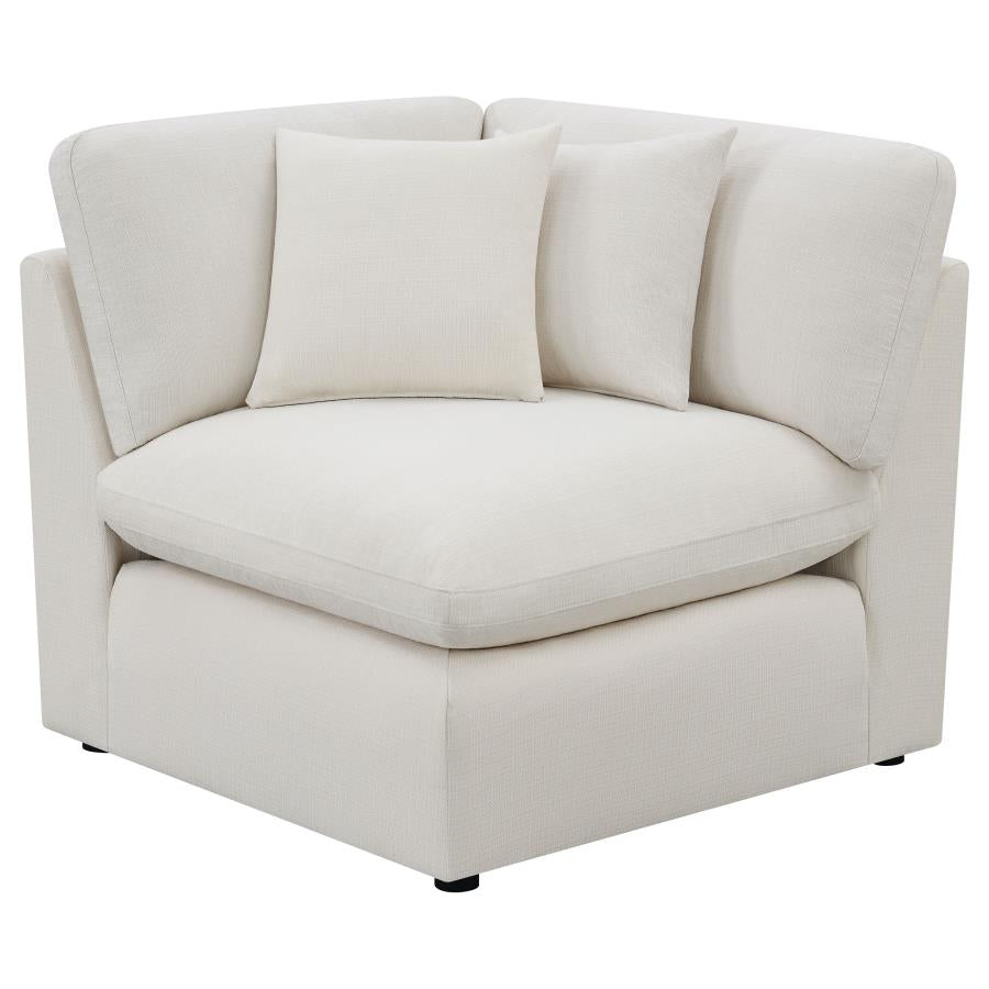551451 5-piece Upholstered Modular Sectional Sofa IVORY