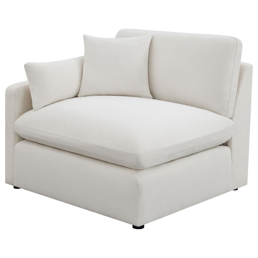 551451 5-piece Upholstered Modular Sectional Sofa IVORY