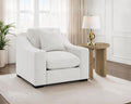 552093 Fabric Upholstered Track Arm Accent Chair Sand