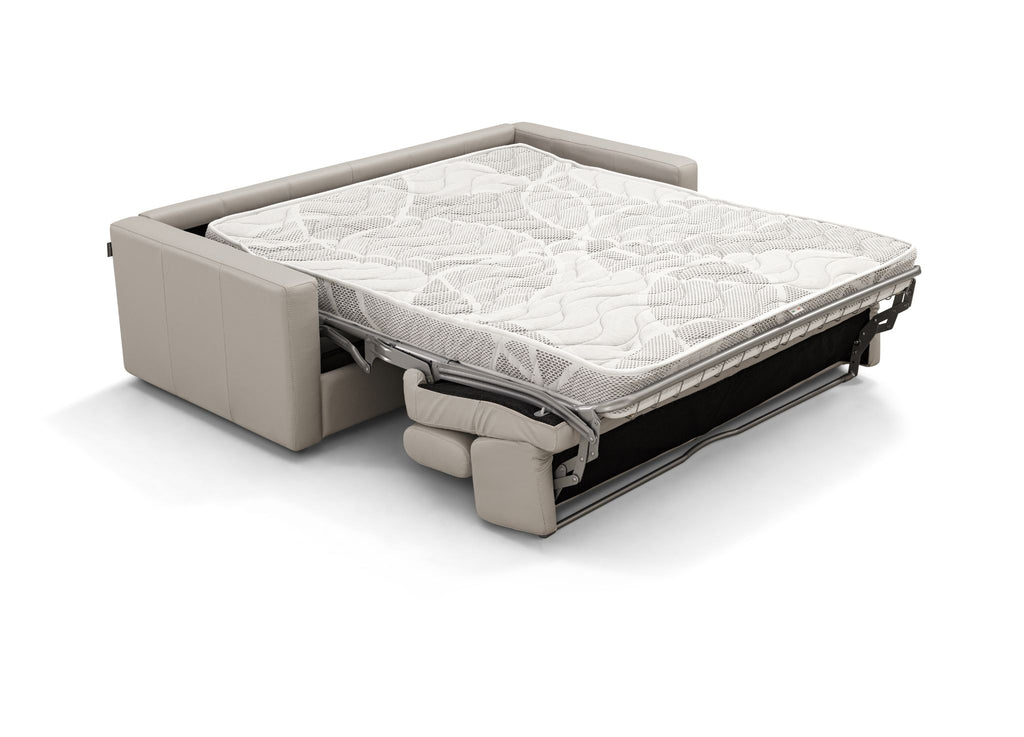 BALANCE SOFA BED GENUINE LEATHER LIGHT GRAY