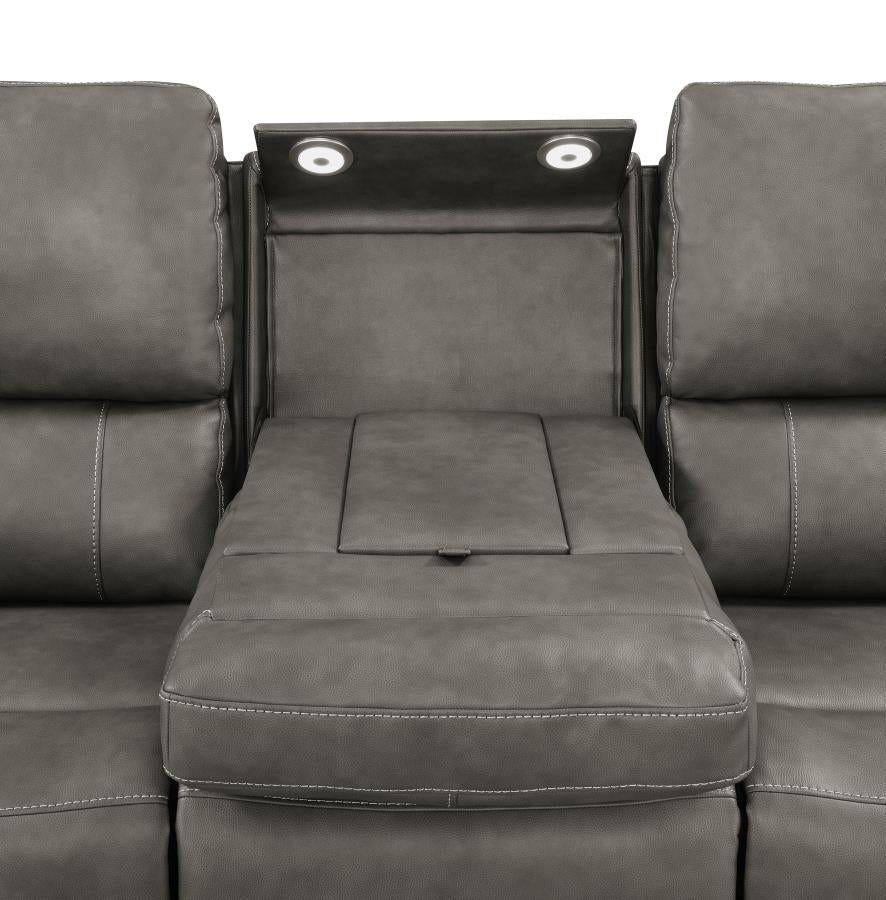 603431PPP Power Reclining Sofa Charcoal