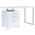 800325 47-inch 3-drawer Office Computer Desk White