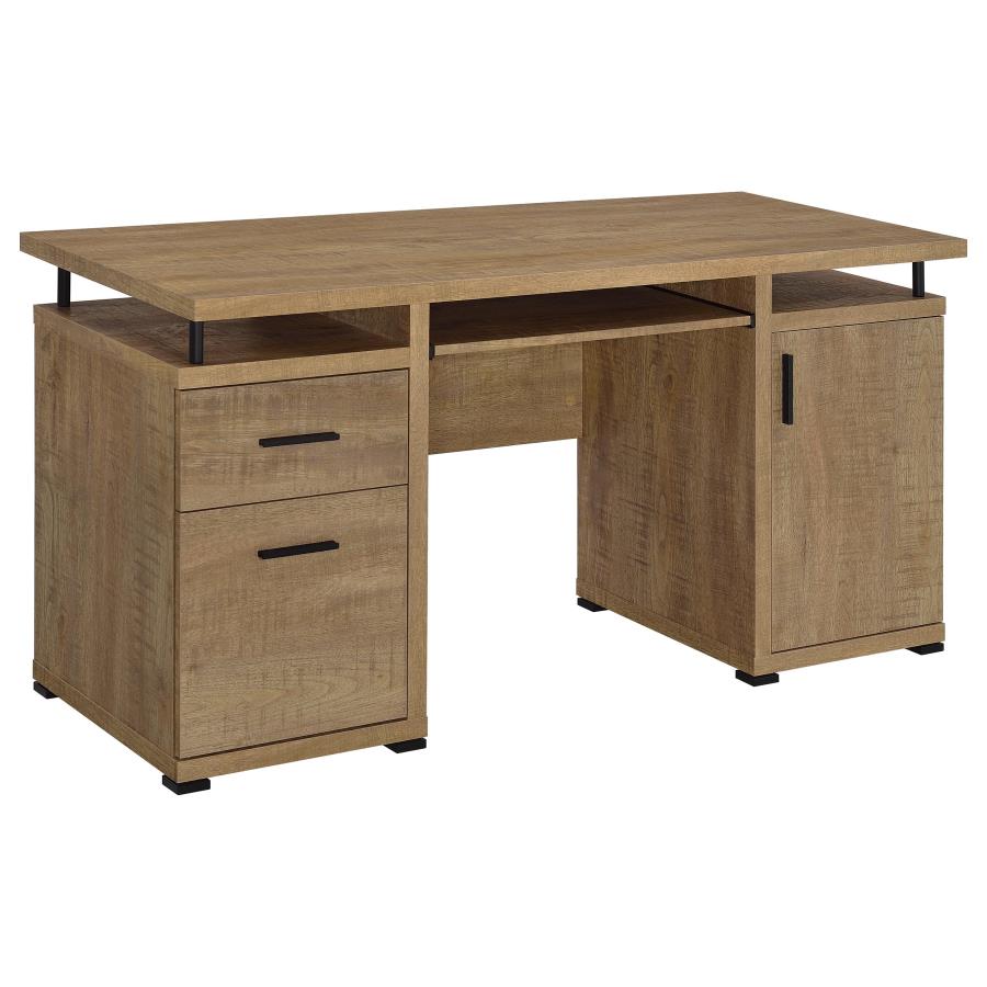 800108 Tracy 55-inch 2-drawer Office Computer Desk White