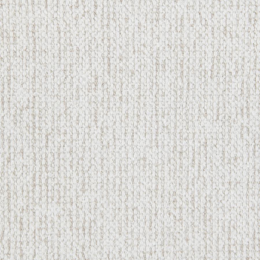 907509 Boucle Upholstered Wood Arm Accent Chair Sand