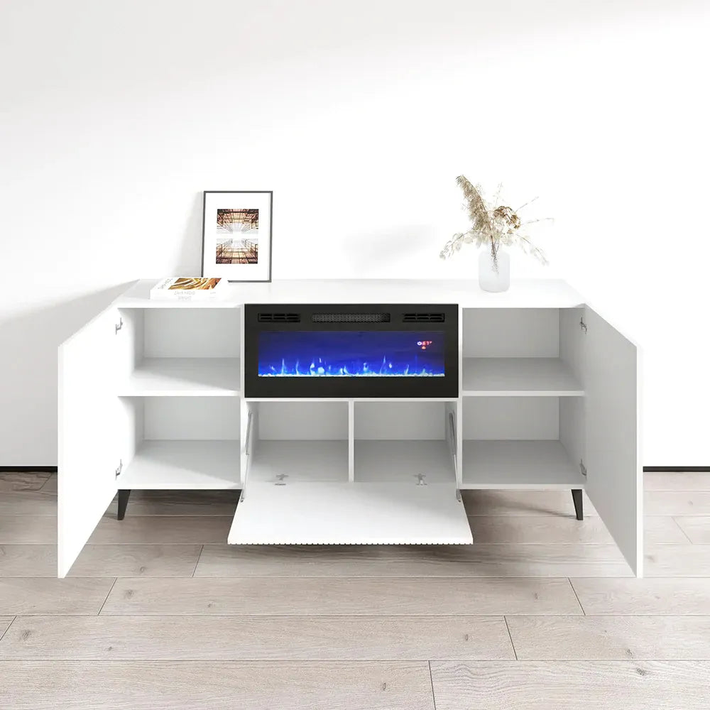 B301 LED Buffet Sideboard with Fireplace