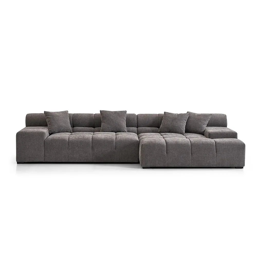 Midtown Graphite Sectional (Right Chaise)