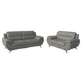 Venecia Sofa and Loveseat Set White