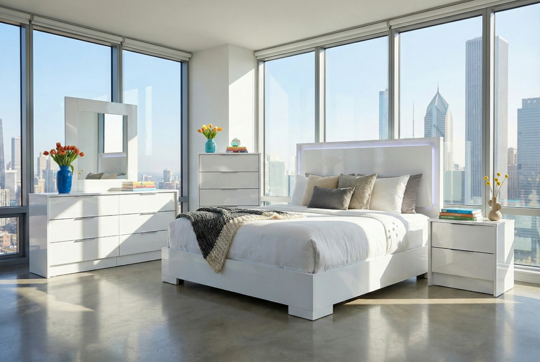 Florence Bedroom Collection QUEEN 5 Pcs