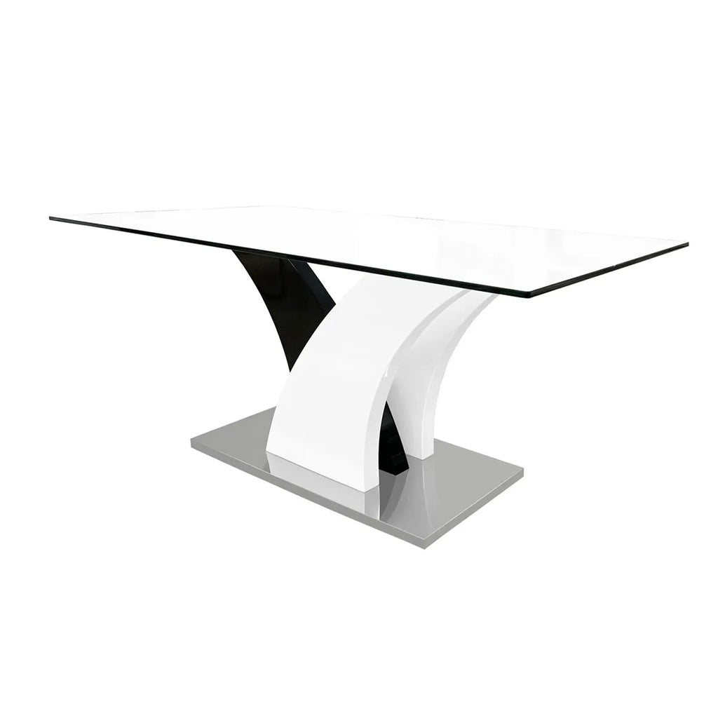 Tabatha Dining Table Base White/black