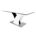 Tabatha Dining Table Base White/black