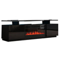 FIREPLACE TV101 TV Stand White